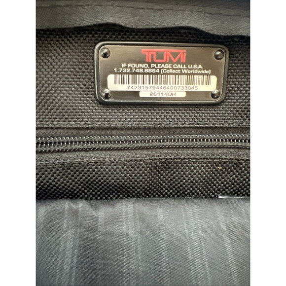 Tumi Alpha Expandable Laptop 17 Inch Briefcase Bag Ballistic Nylon Black 26114DH - Picture 3 of 15